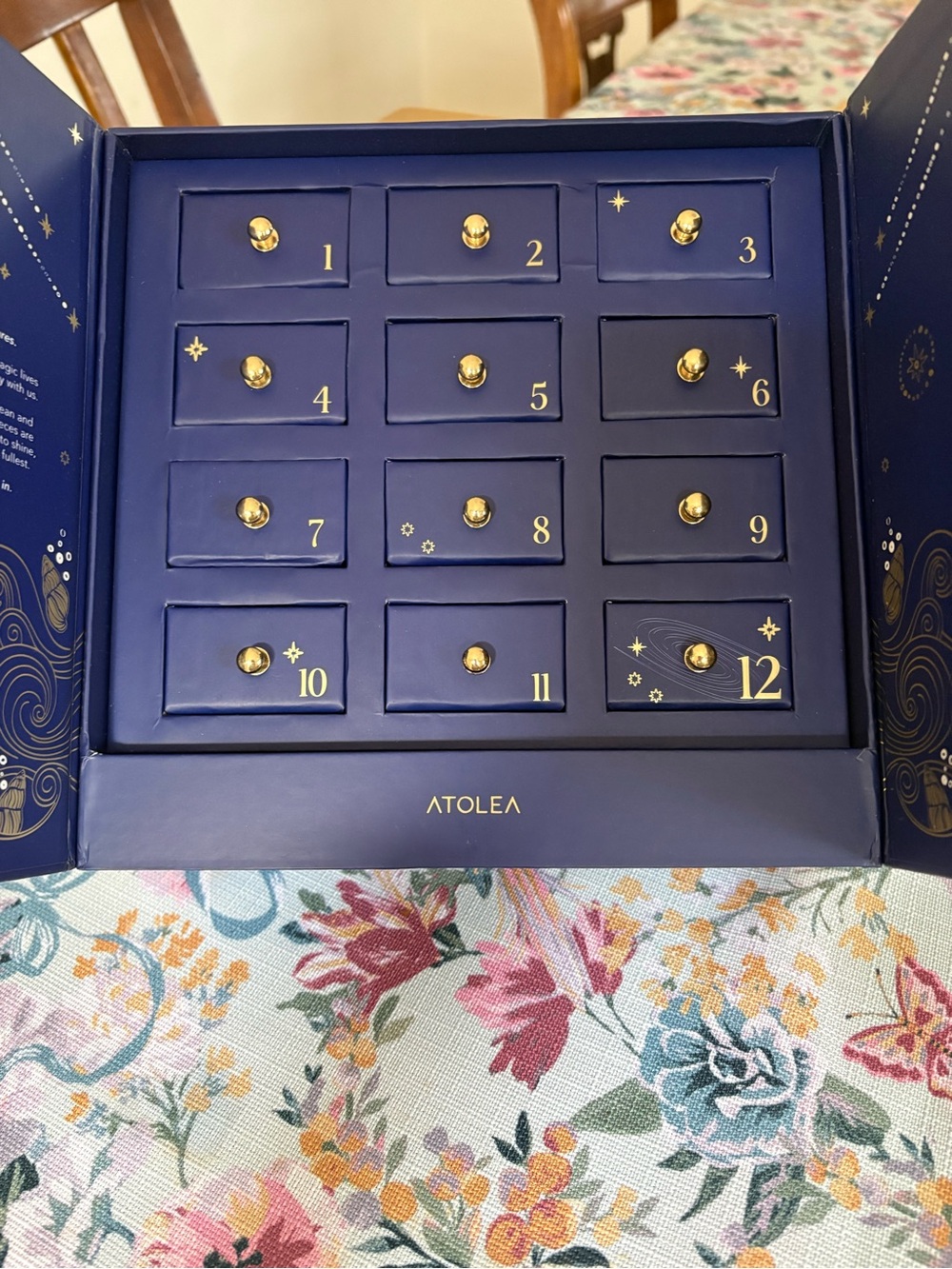 Atolea 12 Days Of Shine Silver Jewelry Advent Calendar Waterproof Jewelry